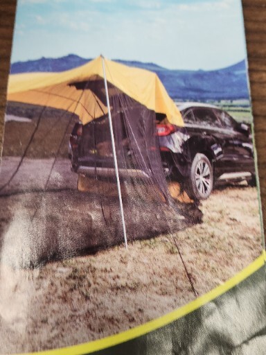 Portable Waterproof BLUE, Car Rear Tent Camping Shelter Outdoor Car Tent Trail