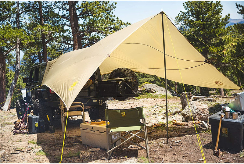 Roadhouse Tarp, Hunting Camping & Overland Shelter, Khaki gallery