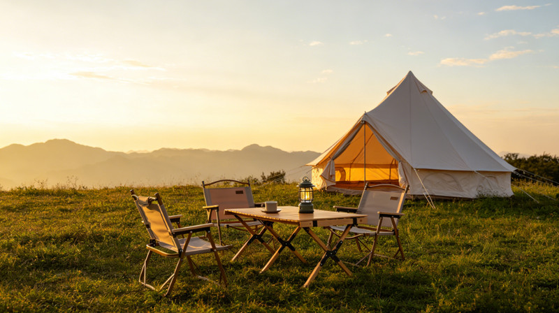 Oxford Bell Tent Yurt Tent Outdoor Glamping Camping Tent Canopy With Stove Jack gallery