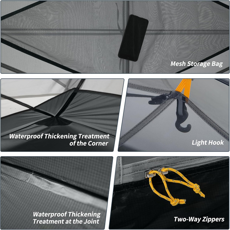 Naturehike Mongar 2 Person 3 Season Camping Tent Ultralight Backpacking Tent for gallery