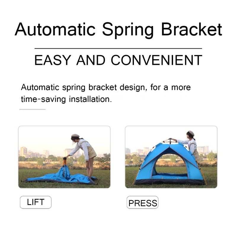 Waterproof Automatic 3-4 People Outdoor Instant PopUp Tent Camping Hiking Canopy gallery