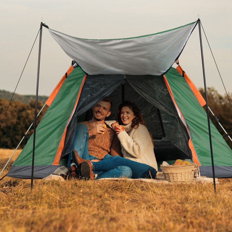 Camping Tent 4-5 Person Waterproof 4 Season Outdoor Family Tents Anti-mosquito gallery