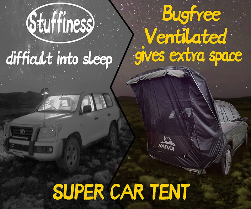SUV Tailgate Tent - 2 Person Car Camping Awning, 3000Mm Waterproof & UPF 50+ -Po gallery