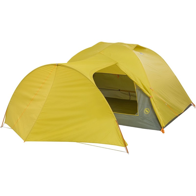 Big Agnes Blacktail 3 Hotel Tent: 3-Person 3-Season Warm Olive/Chinois Green, On