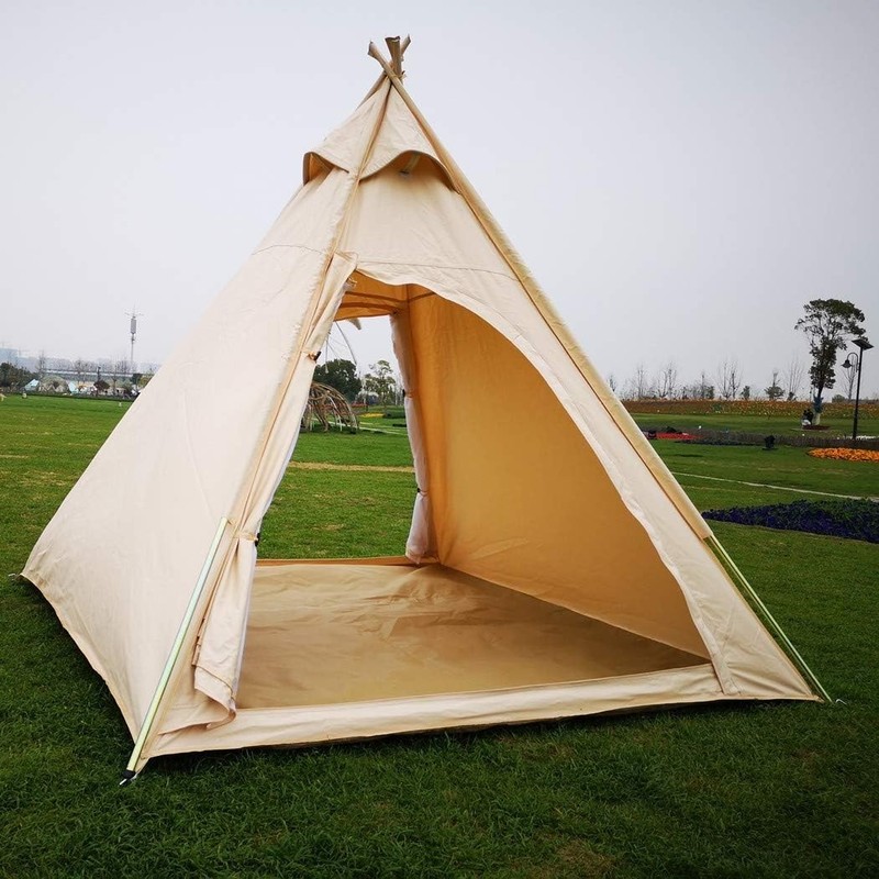 Free Space Outdoor 100% Cotton Canvas Waterproof Pyramid-Shaped #1591H T5-1 gallery