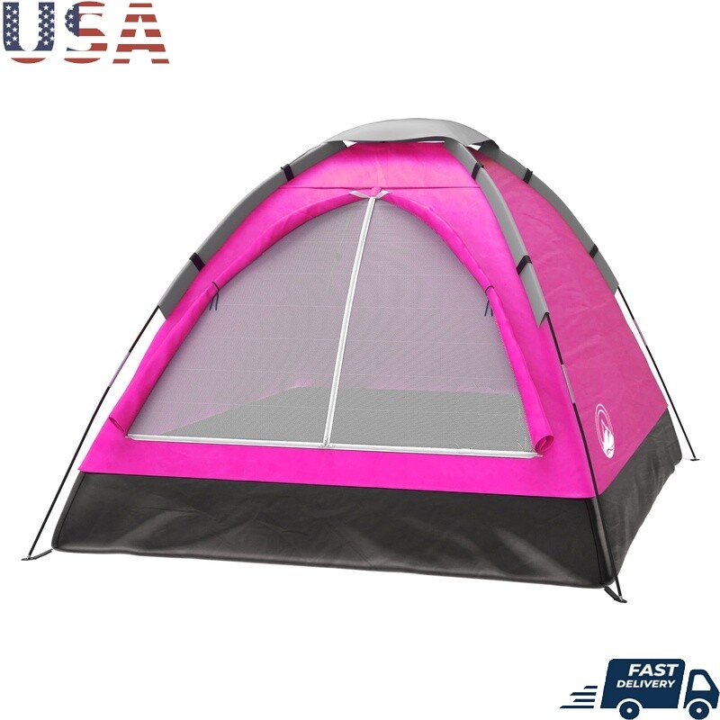 2 Person Lightweight Dome Tent Easy Setup Compact W/ Rain Fly Carry Bag New