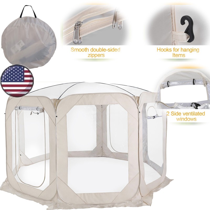 Bubble House for 6-8 Person Outdoor Igloo Dome 12x7ft for Backyards Patio Events