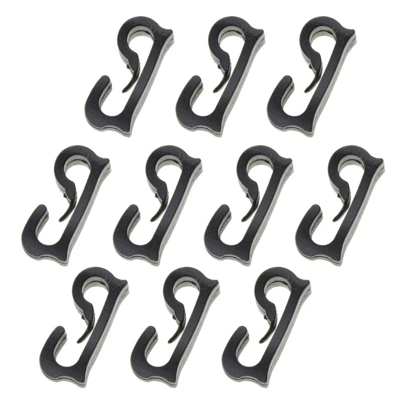 10pcs camping accessories camping fixed canopy tools plastic tent hooks black