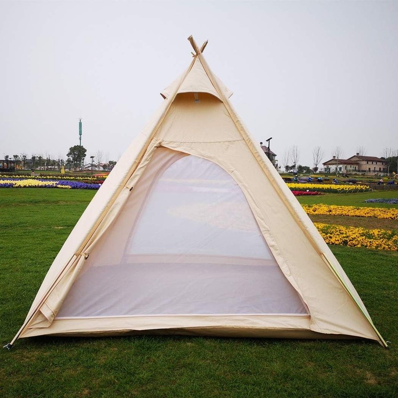 Free Space Outdoor 100% Cotton Canvas Waterproof Pyramid-Shaped #1591H T5-1 gallery