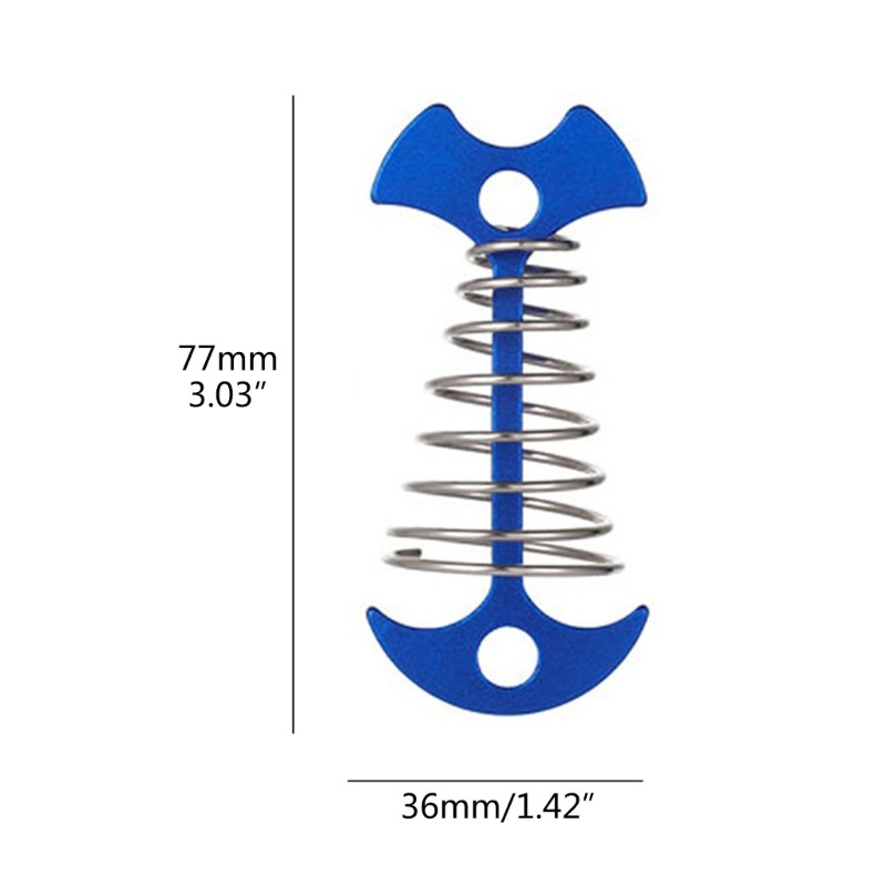 Fishbone Deck Anchors Peg Spring Guyline Tensioner Deck Plank Board Tent Stakes gallery