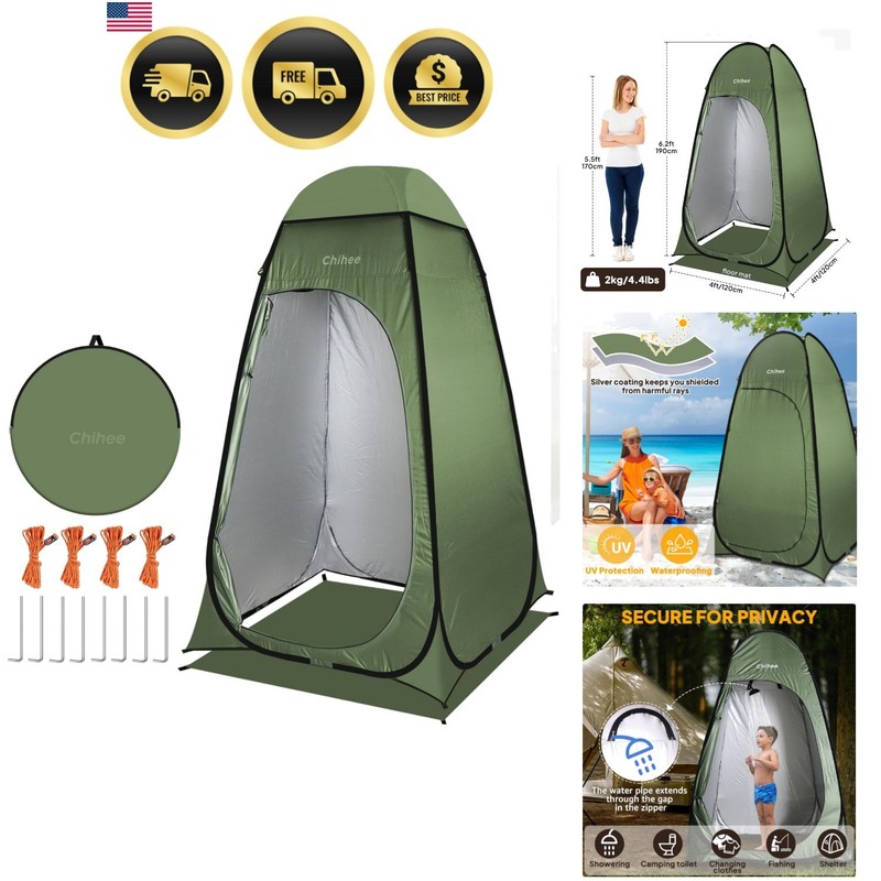 Outdoor Privacy Shelter Camping Tent Pop Up Shower Changing Room Waterproof