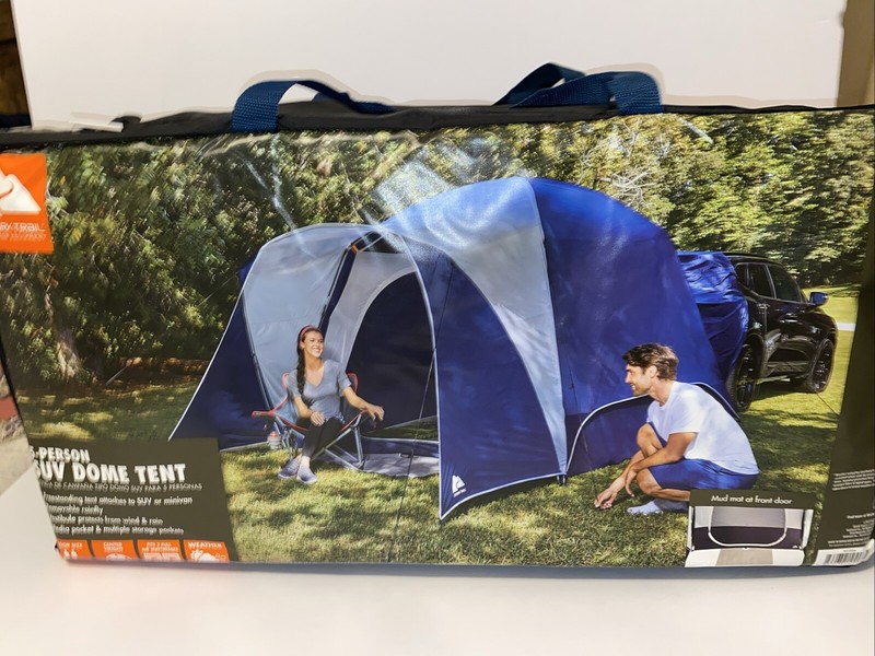 Ozark Trail, 5-Person SUV Dome Tent, 9′ x 9′ x 84”, 23.7 lbs – Brand New