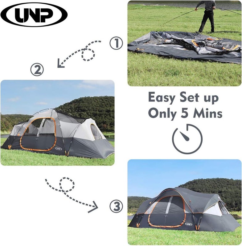 UNP Camping Tent 10-Person-Family Tents, Music Festival Tent, Big, Easy Up gallery