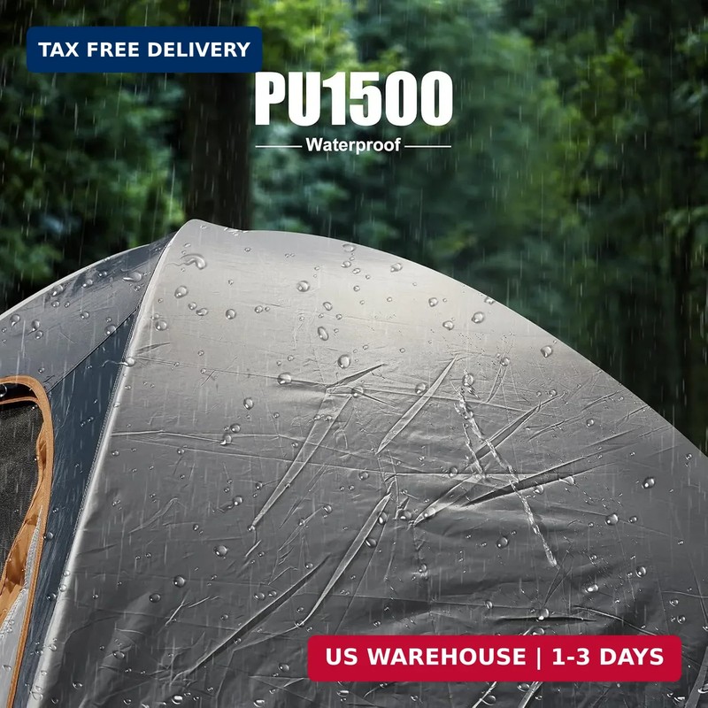 Camping Tent 2 Person, Waterproof Windproof Tent with Rainfly Easy Set up-Port gallery