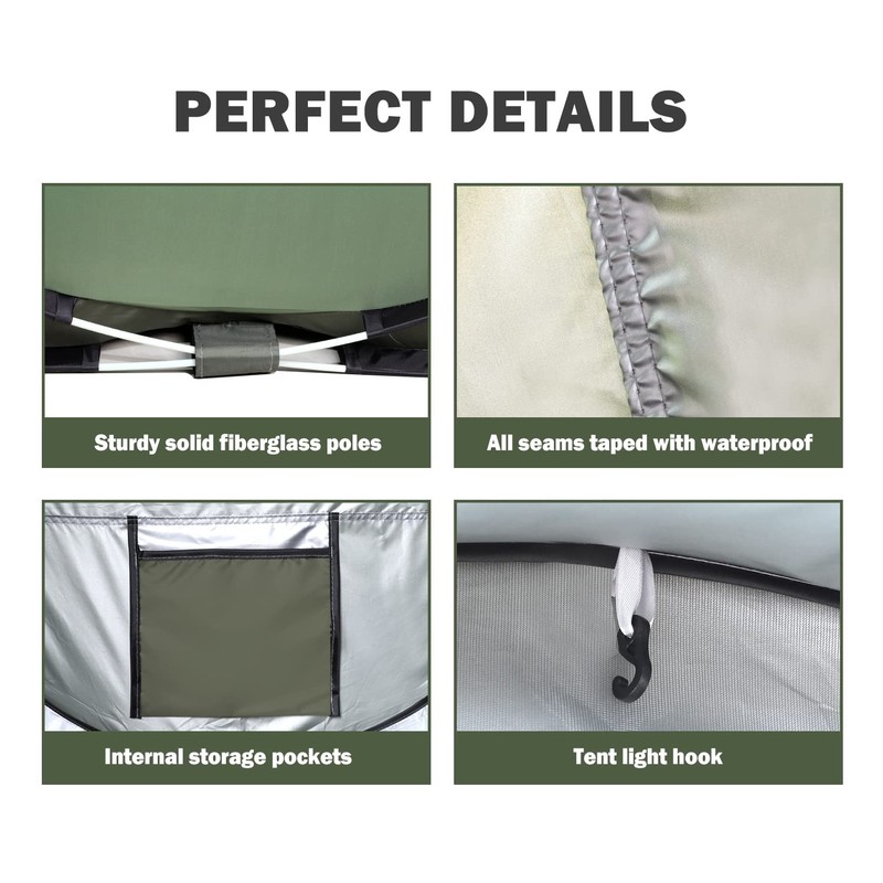 RealPero Instant Pop-Up Tent: Setup So Fast, You'll Miss the Struggle! 2-3P gallery
