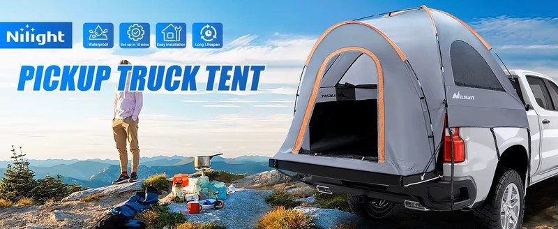 Pickup Truck Bed Tent Waterproof 2 Person Camping Tent Portable Outdoor Travel
