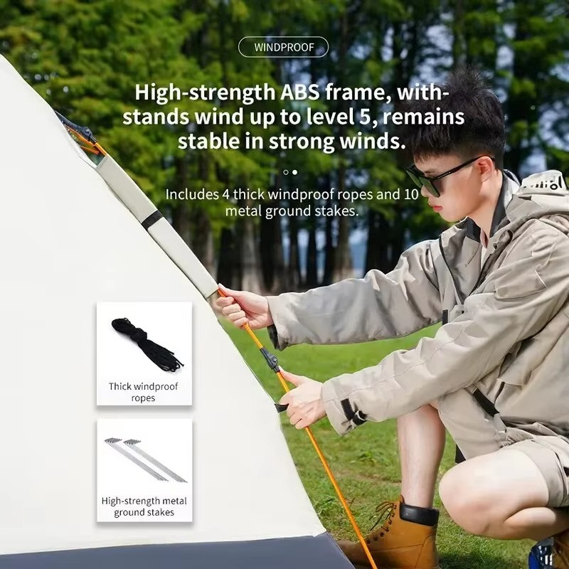 BRAND NEW Outdoor Fully Automatic Opening 3-4 Person Folding Tent (2mx2mx1.35m) gallery