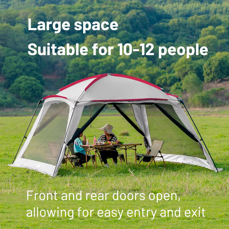 Outdoor Camping Mosquito Nets Tents 615 Person Rainproof Silver Glue Sunscreen B