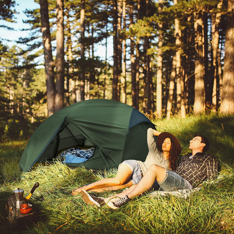 Camping Tent for 2-3 Person, Lightweight Backpacking Tent Waterproof Windproof T gallery