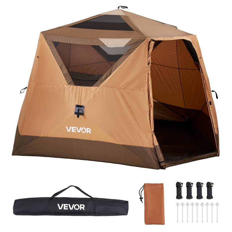 6 Person Pop Up Camping Tent Instant Cabin Tent Waterproof Rainfly