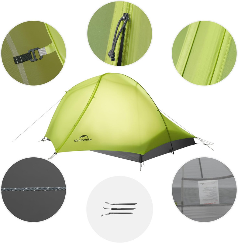 Star Trail Ultralight Backpacking Tent, 2.3Lb One Person Tent, 2.76 Lb 2 Person gallery