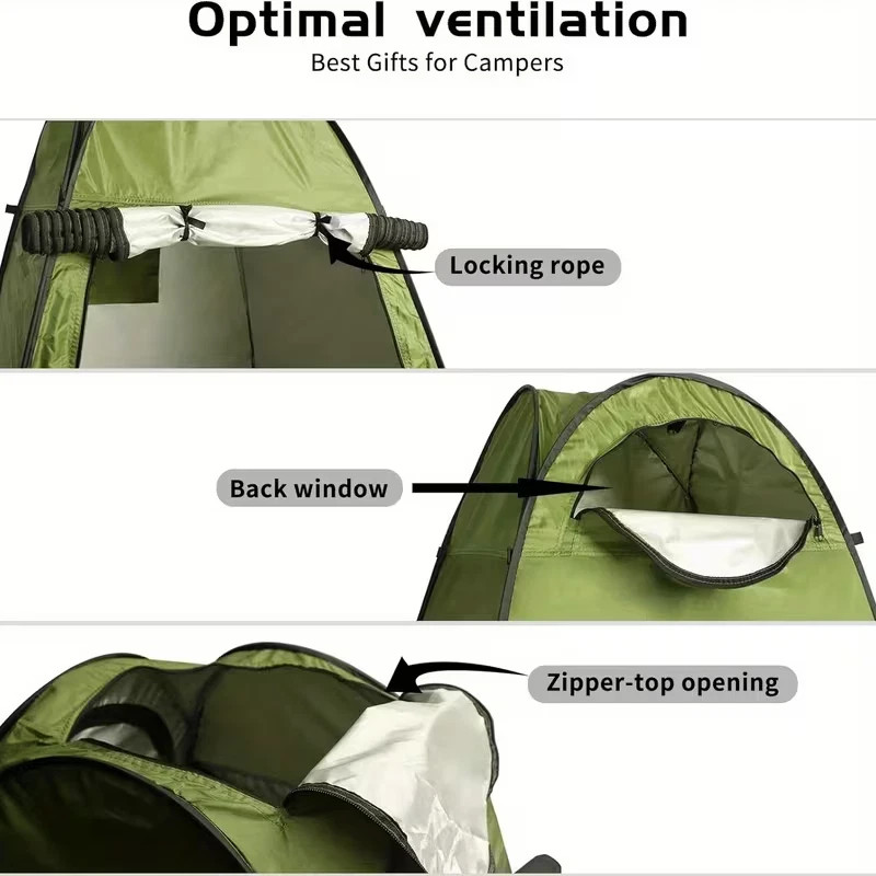 Portable Pop-Up Privacy Shower Tent Outdoor Camping Toilet Changing Room w/ Bag gallery