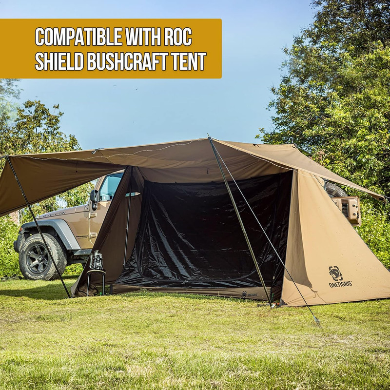 2 Person Mesh Tent, 3 Openings Screen Shelter with Waterproof Bathtub Floor for gallery
