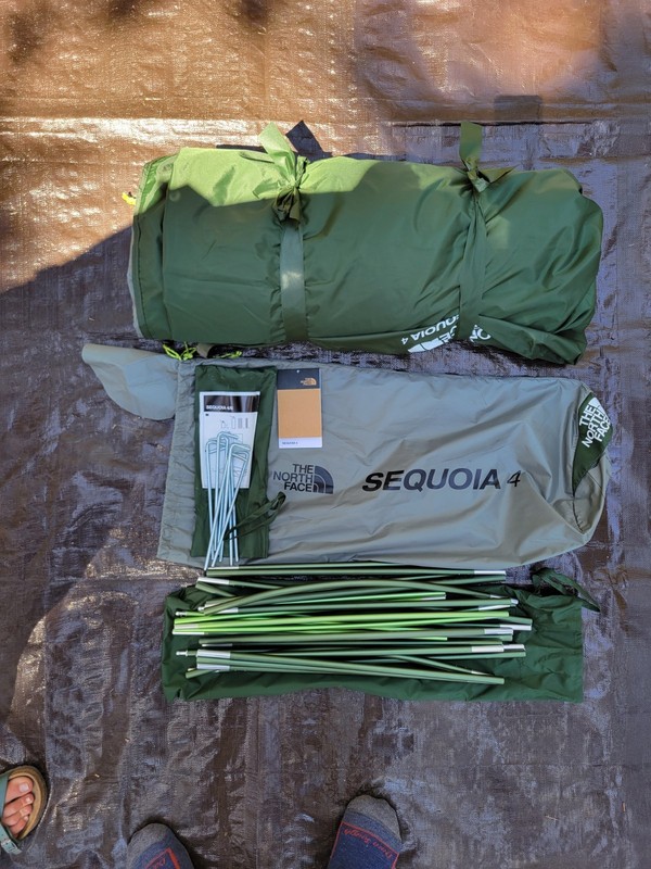 The North Face TNF Sequoia 4 Person Single Wall Camping Tent Shelter