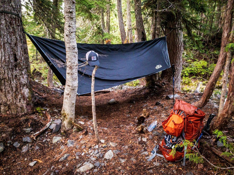 Waterproof Hammock Rain Fly [12Ft X 9Ft] - Portable Large Camping Tarp - Premium gallery