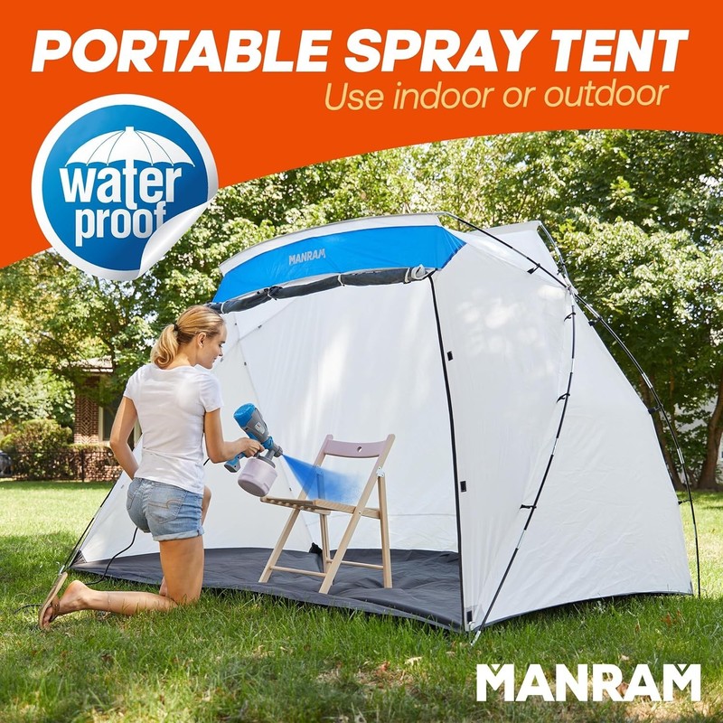 Large Portable Paint Tent with Mesh Screen & Storage Bag for DIY & Profession... gallery