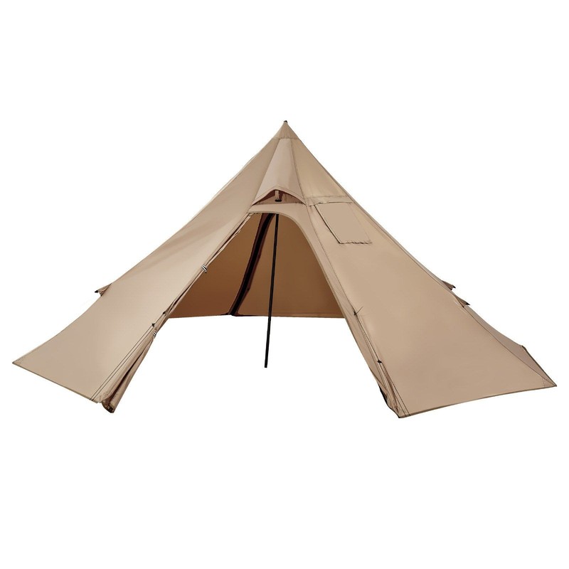 4-Season 2-Person Waterproof Canvas Tent with Stove Jack & S Size
