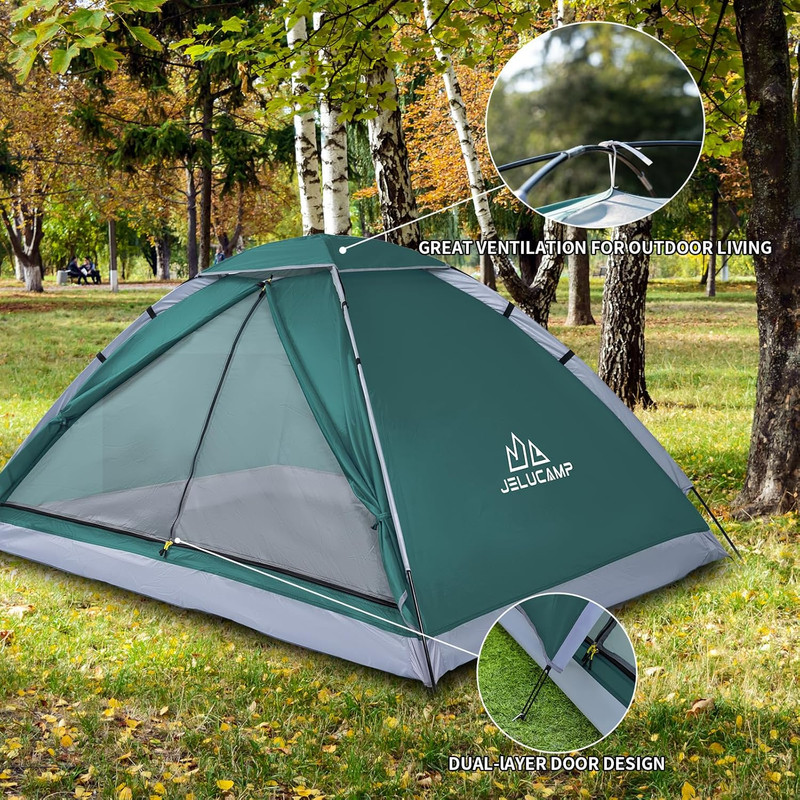 1/2/4/5/6 Person Dome Tents for Camping, Lightweight Portable Backpacking Tent, gallery