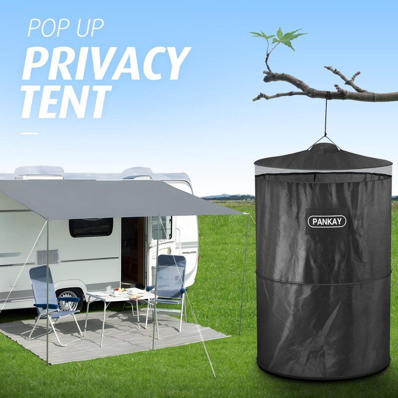 PANKAY Pop Up Privacy Tent Portable Outdoor Camping Bathroom Toilet Tent Coll... gallery
