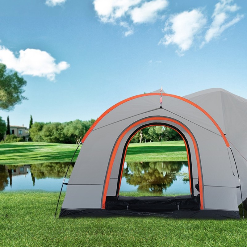 8'x8' SUV Tent for 6-8 Ppl, PU2000 Waterproof 2-Layer, Hatchback w/Rainfly & Bag