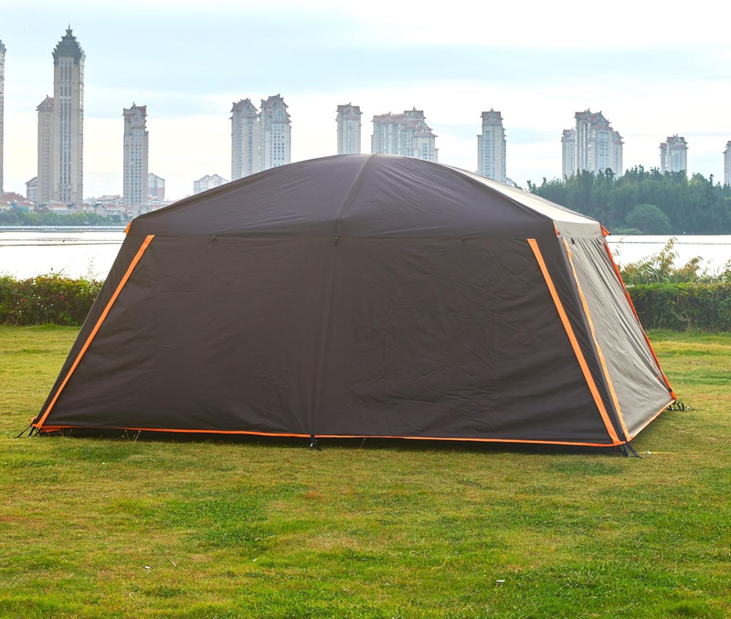 Extra Large Tent 6-10-12-14 Person(A),Family Cabin Tents,2 Rooms,3 Doors and 3 W gallery