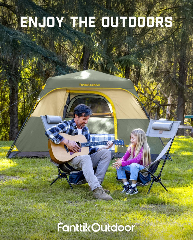 Camping Tent 4/6/8/10 Person Instant Cabin Tent Setup in 60 Seconds with Rainfly gallery