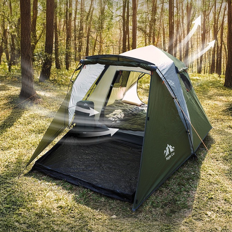 3 Person Family Camping Tent, Double Layer, Waterproof, with Vestibule gallery