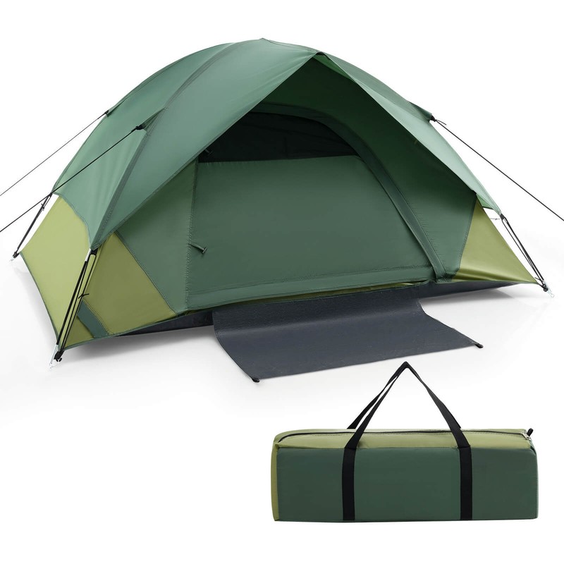 2-person Camping Tent w/Removable Rain Fly Carrying Bag Lightweight Outdoor Tent