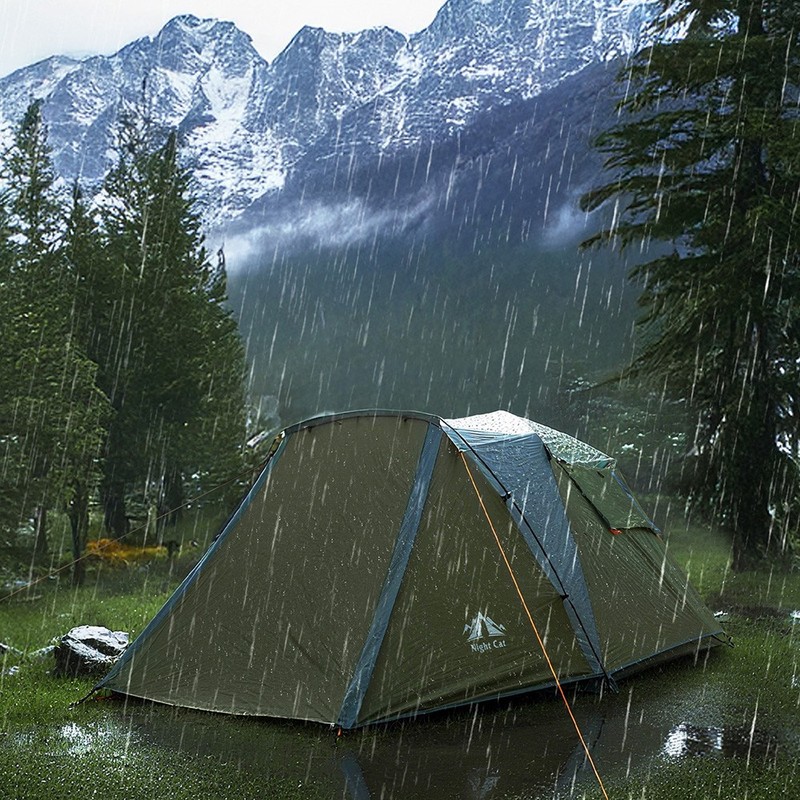 Night Cat Pop Up Tent 2 3 Man Person Camping Tent Easy Set Up Instant Automatic gallery