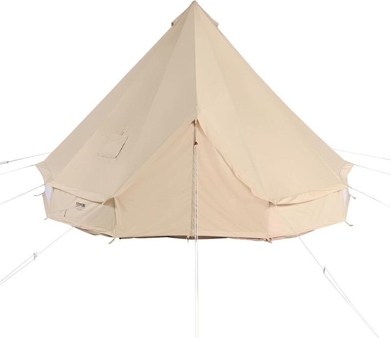 Canvas Tent Bell For Camping with Stove Jack, Family Outdoor Hunting Party gallery