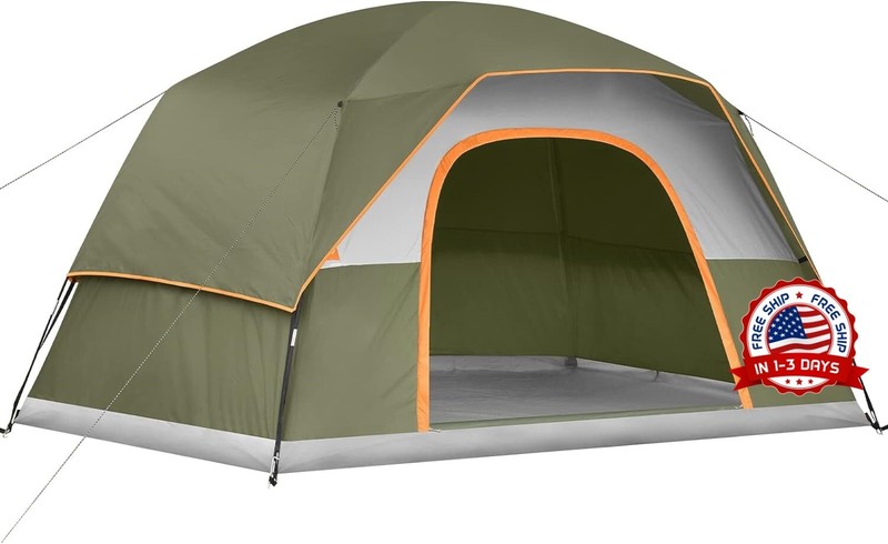 Tienda de campana 6 personas carpa para camping equipamiento camp 72in NUEVO US gallery