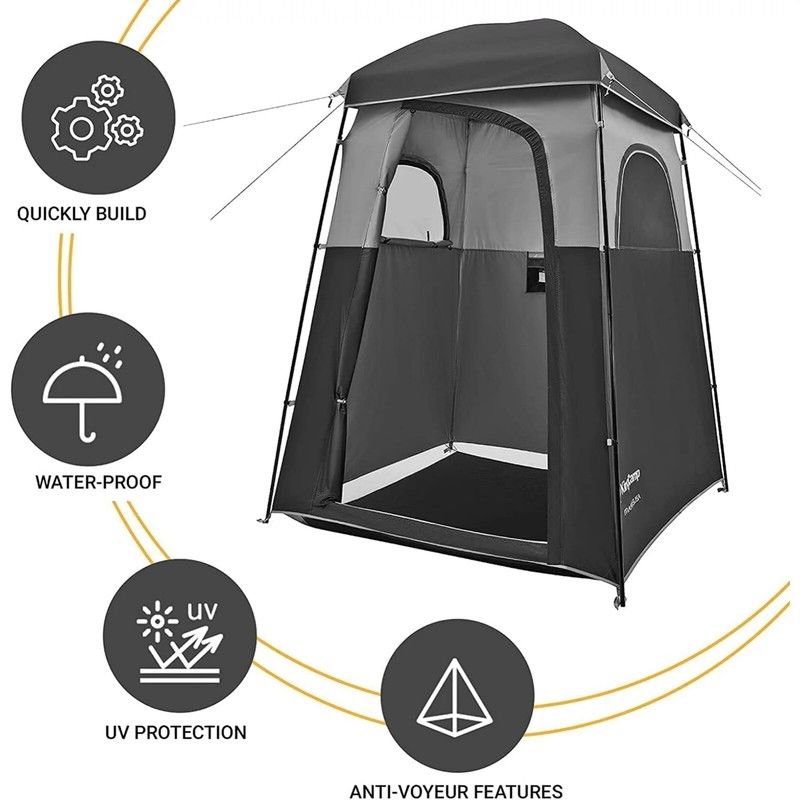 The KingCamp Oversize Camping Shower Tent is a spacious outdoor privacy tent des gallery