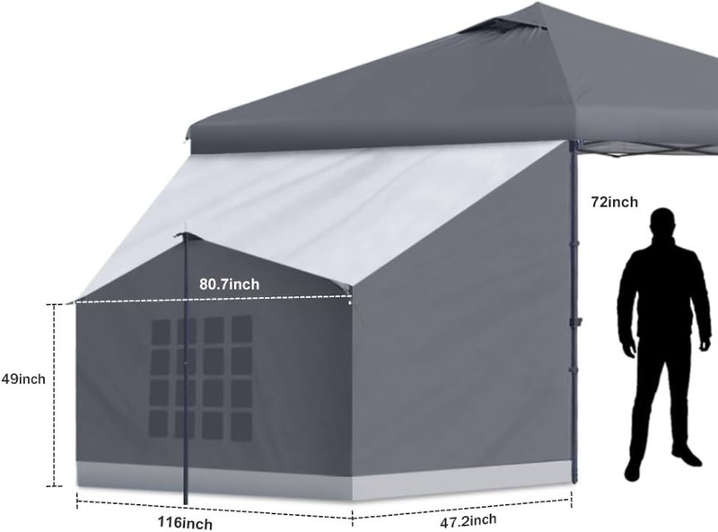 Windproof Side Canopy for Outdoor Activities gallery