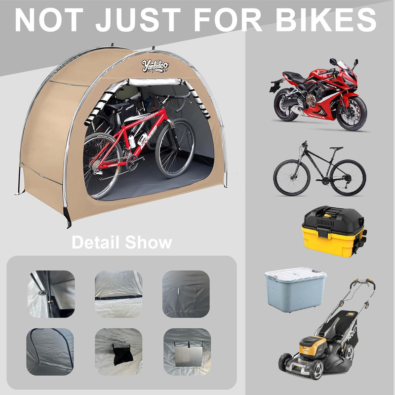 Bike Shed, Outdoor Portable Bike Storage Shed Tent, Bike Tent, Waterproof Bicycl gallery