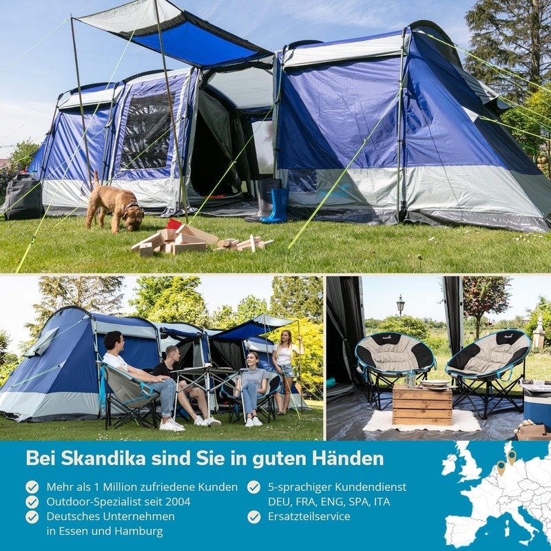 Montana 8 Person Tunnel Tent | Sleeper Technology, 3 to 4 Black Sh... gallery
