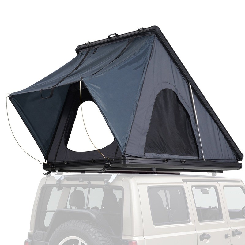 Durable 2-3P Rooftop Tent Aluminum Alloy Shell Stainless Steel Springs