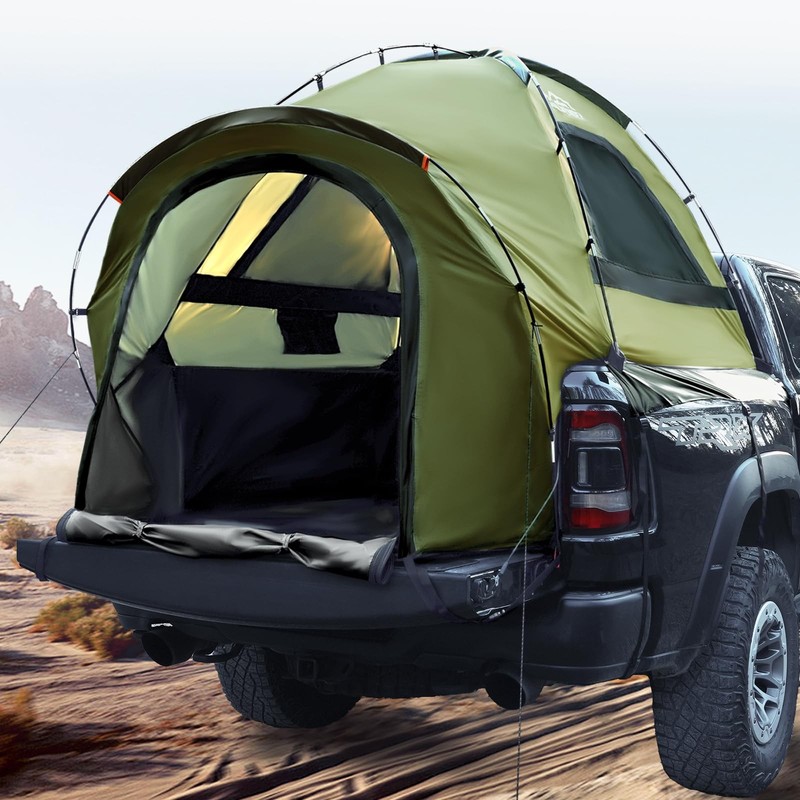 Truck Bed Tent, Waterproof PU3000mm Pickup Truck Tent for Camping 5.5-6.0 Ft …