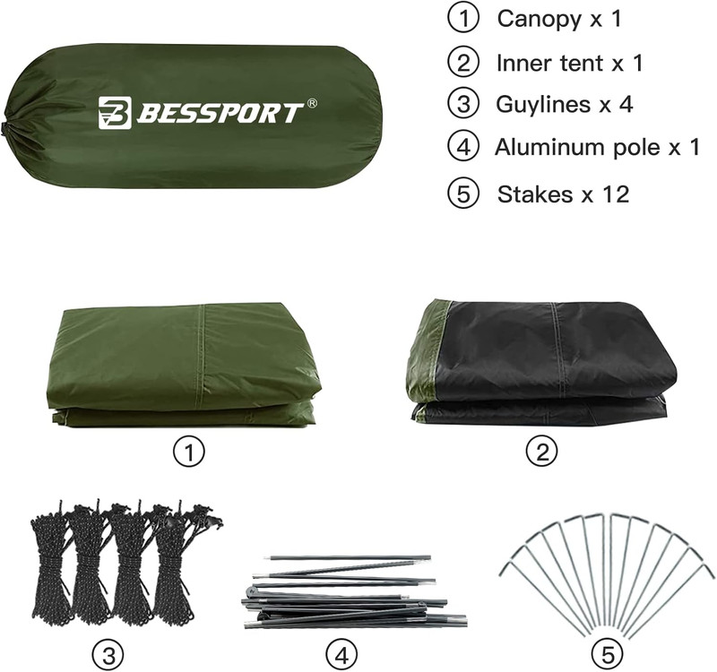 Lightweight 2-3 Person Waterproof Camping Tent, Easy Setup for All Seasons gallery