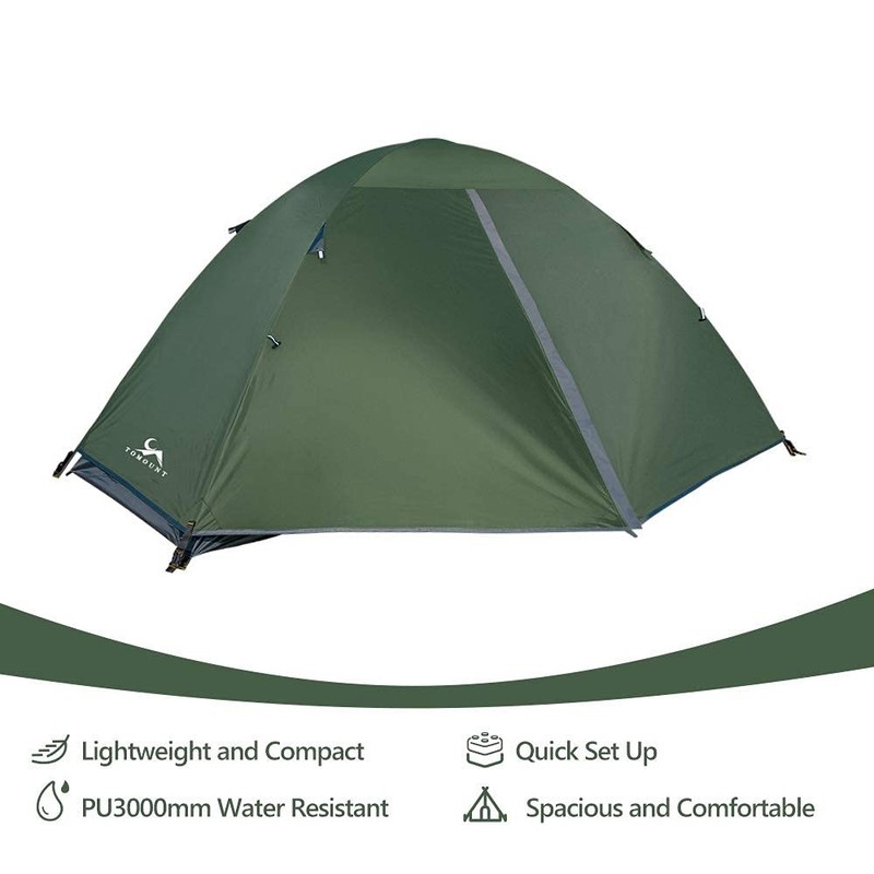 MC Backpacking Tent 1-2 Person Waterproof Lightweight Double Layer Free-Standing gallery