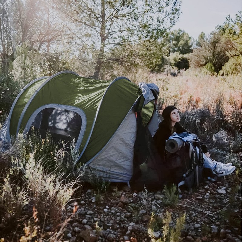 Night Cat Pop-Up Camping Tent 2-3 Person Tent Sets Up in 10 Seconds Famliy Tent gallery